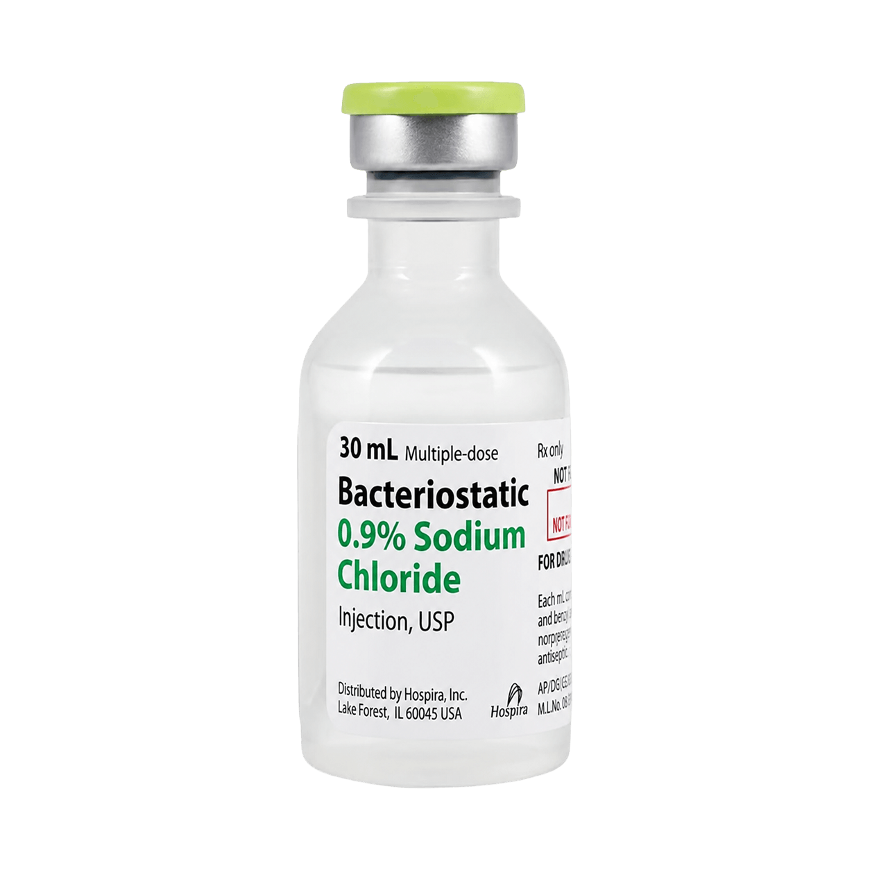 Hospira BAC Saline (30mL) Peptide Vial - Buy Online Australia